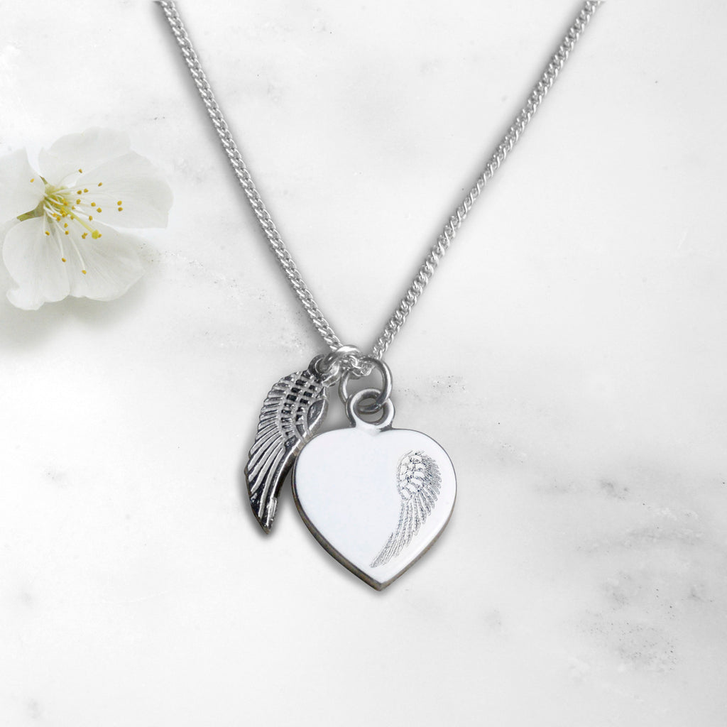 Angel Wing Projection Photo Necklace – WearMemory