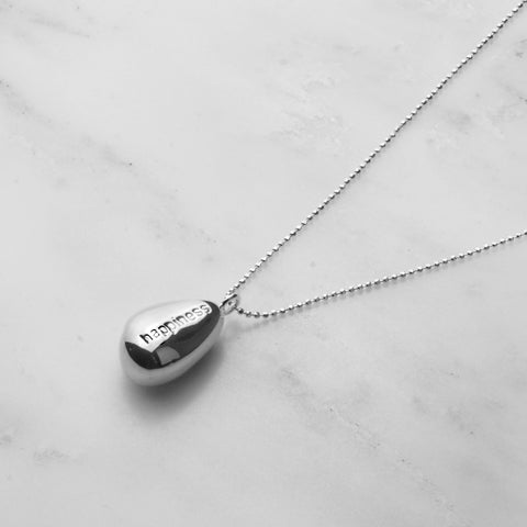 Happiness Chime Pebble Necklace