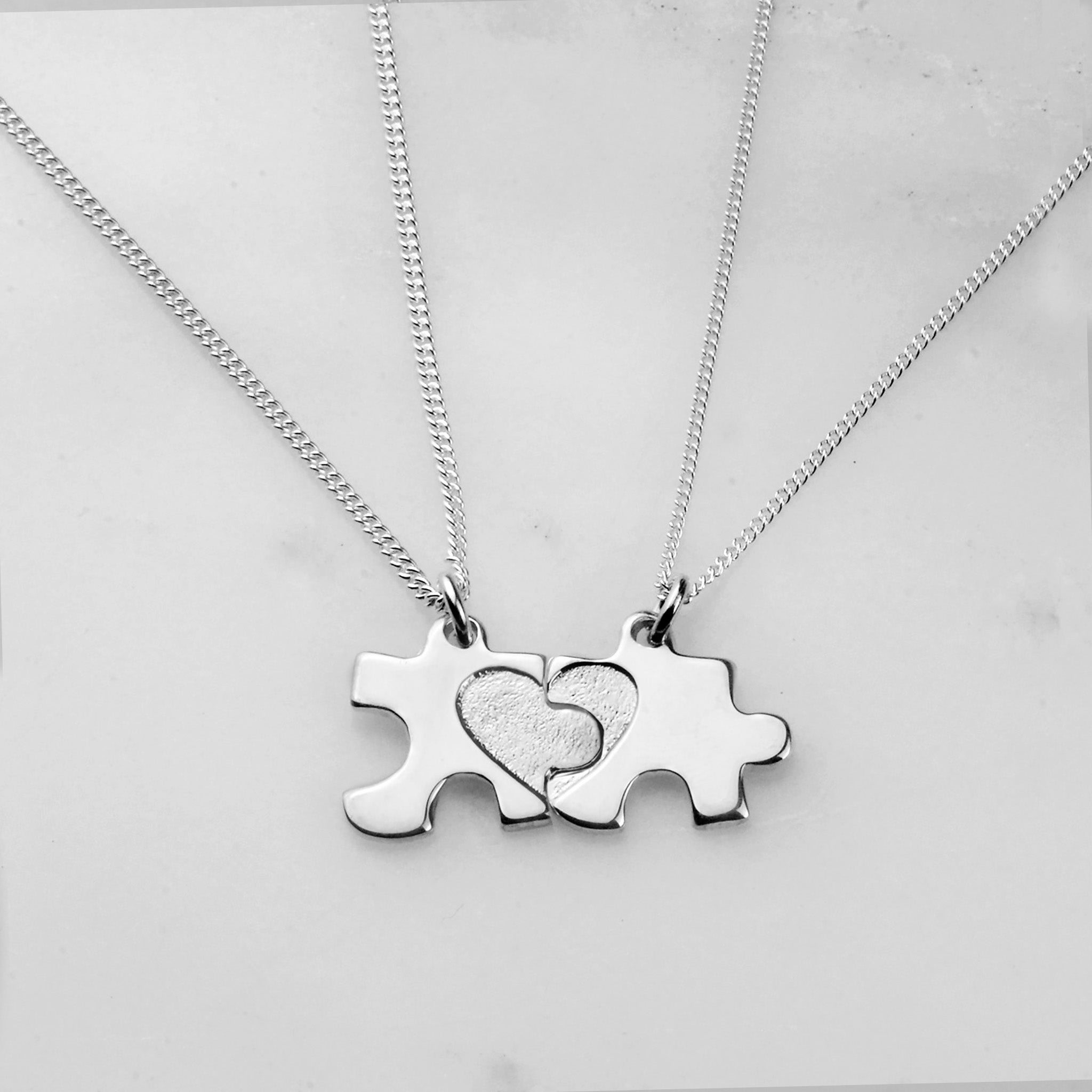 Gold Interlocking Jigsaw Puzzle Piece Necklace Set for 2 : Amazon.ca:  Handmade Products