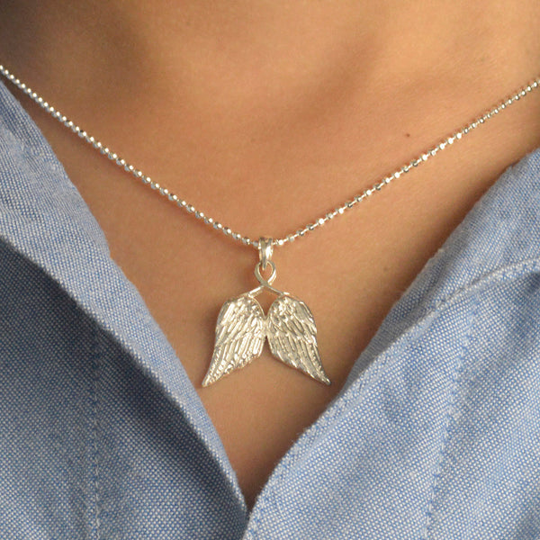 Little Guardian Angel Wings Necklace